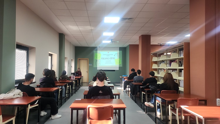 Library User Training was Organized for Students Assigned to Our Library Within the Scope of İŞKUR Youth Program