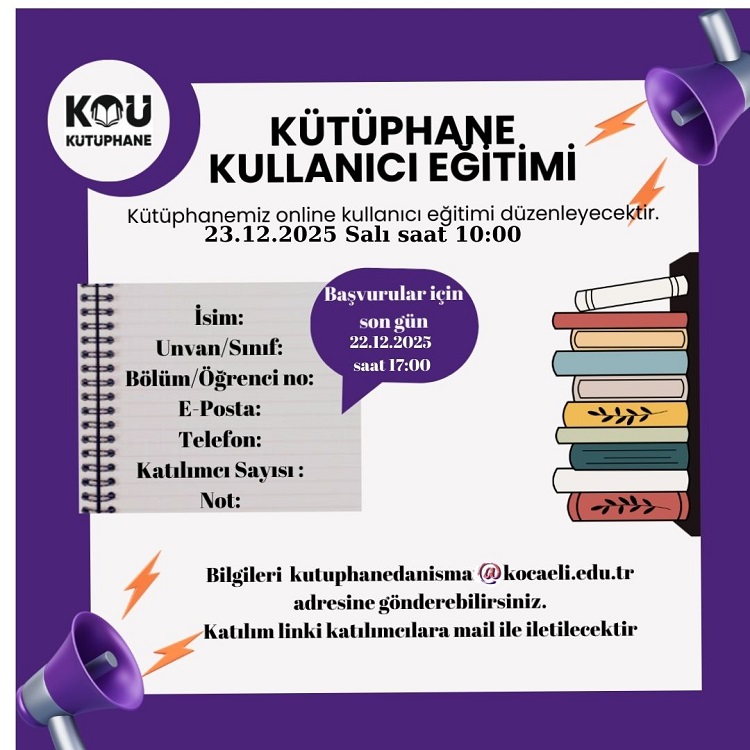 Online Kütüphane Kullanıcı Eğitimi